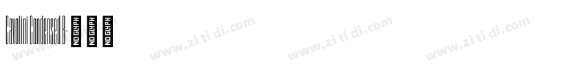 Cavolini Condensed B字体转换 Cavolini Condensed B字体转换